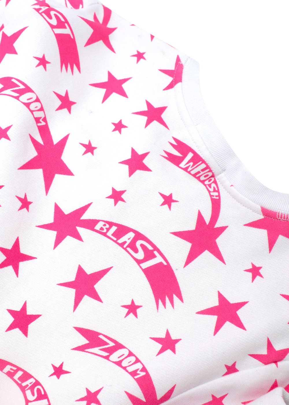 Boys Stella McCartney White  Pink Star Print Jersey Dress Size 6 Years cotton