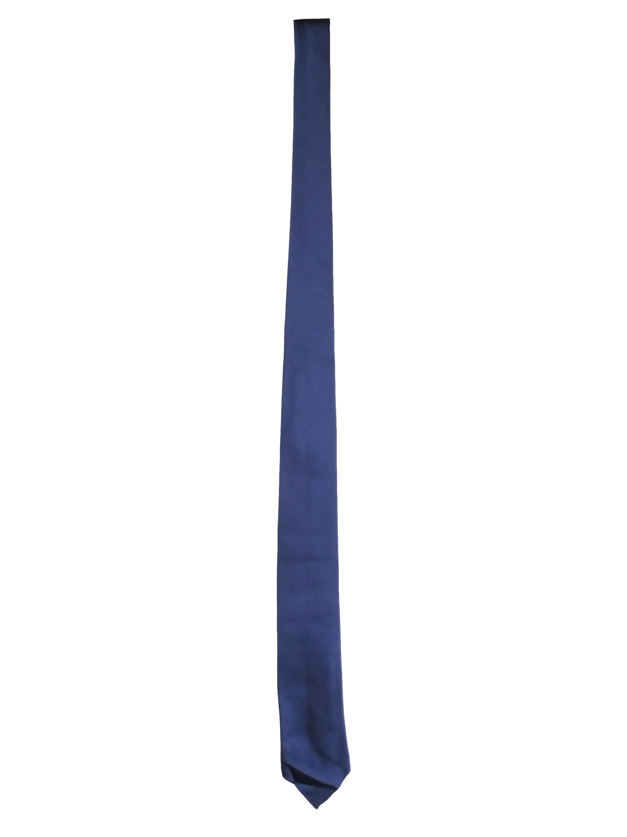 Men's Thom Sweeney Blue silk satin tie Dark Blue/Violet