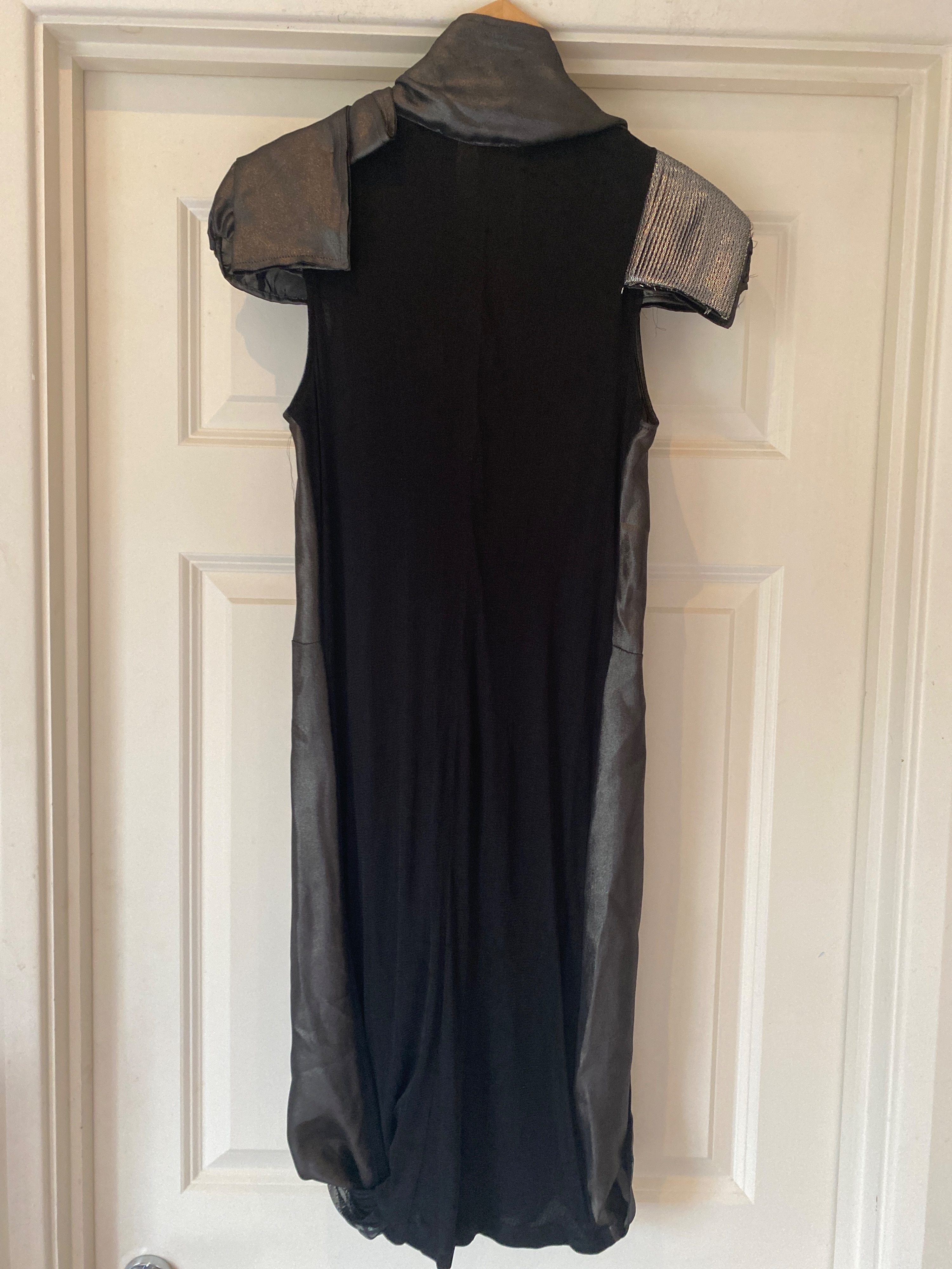 Sharon Wauchob Black  Silver Silk Dress Size S Black Silver