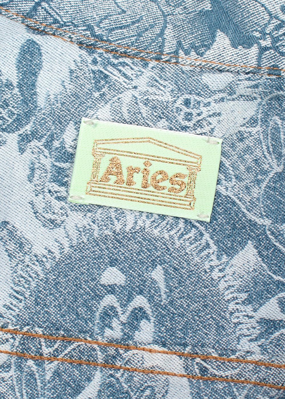 Aries Trucker Cartoon Denim Jacket Size L