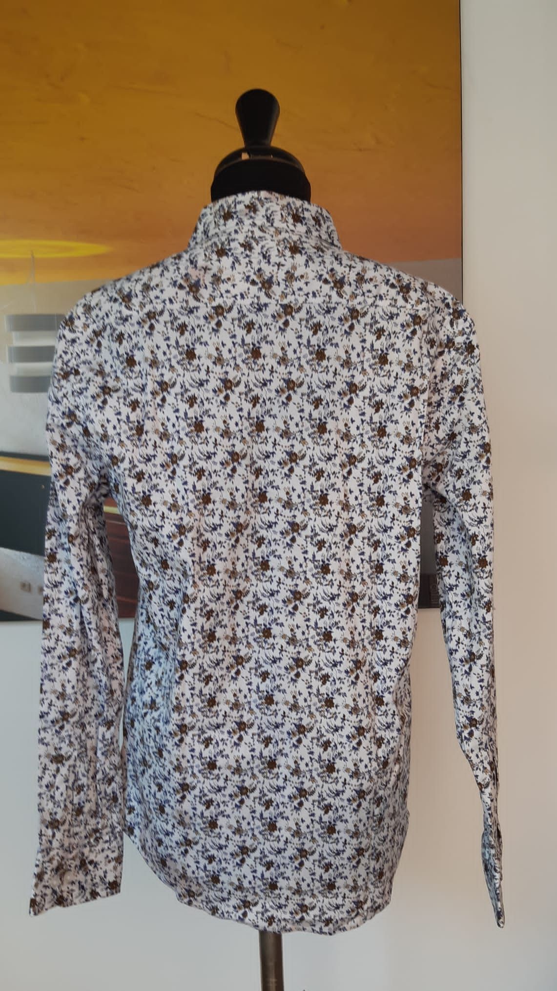 Men's Etro Floral Print Shirt Size M white floreal cotton