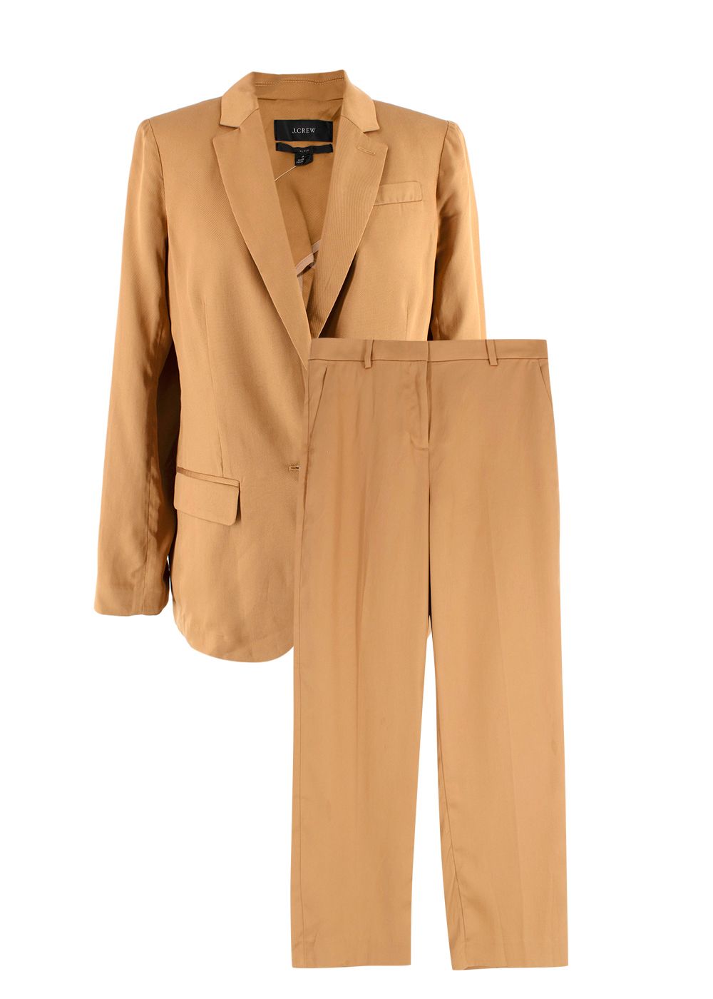 Jcrew Gramercy Twill Alfie Blazer  Trousers Size XS brown lyocell