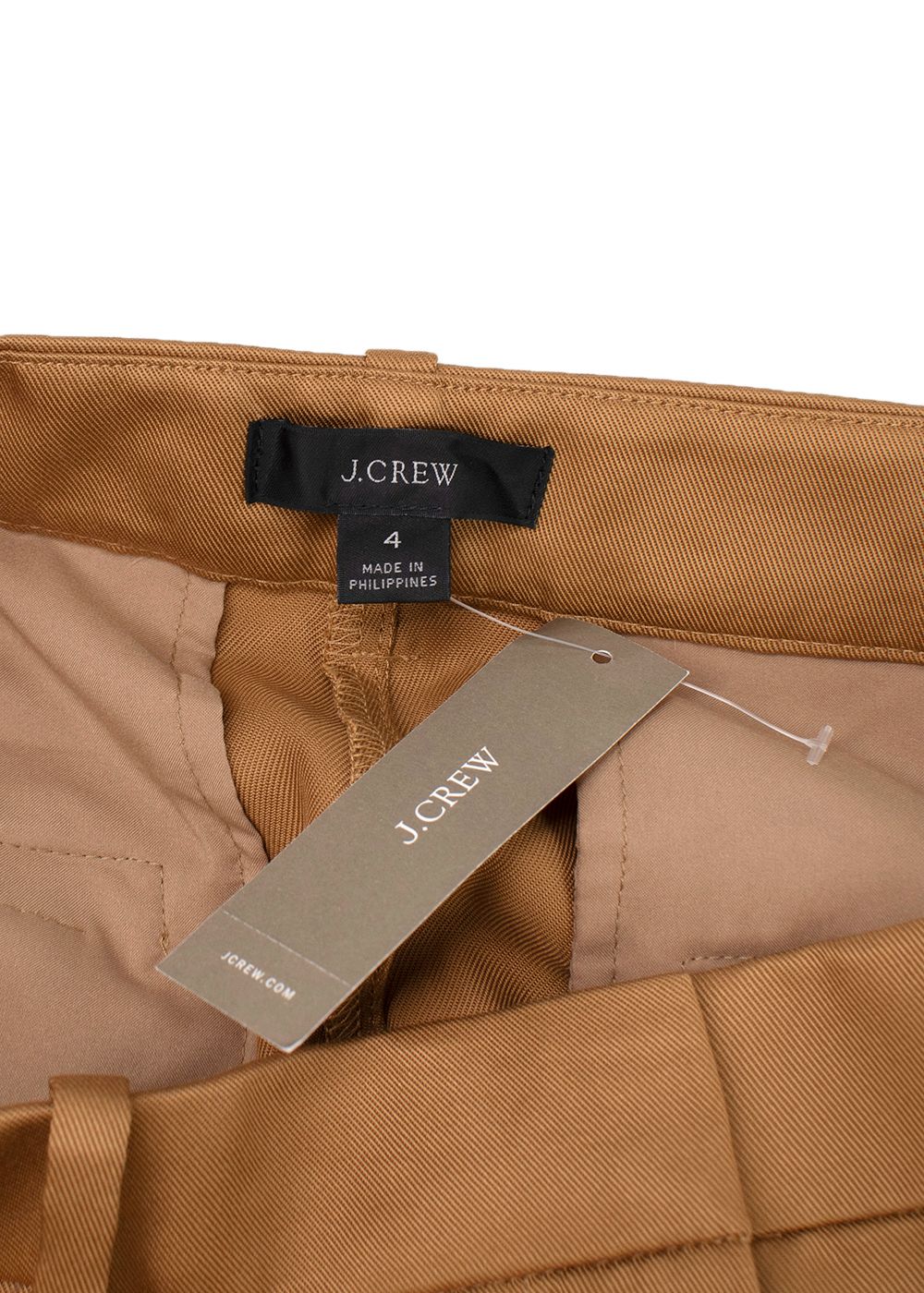 Jcrew Gramercy Twill Alfie Blazer  Trousers Size XS brown lyocell