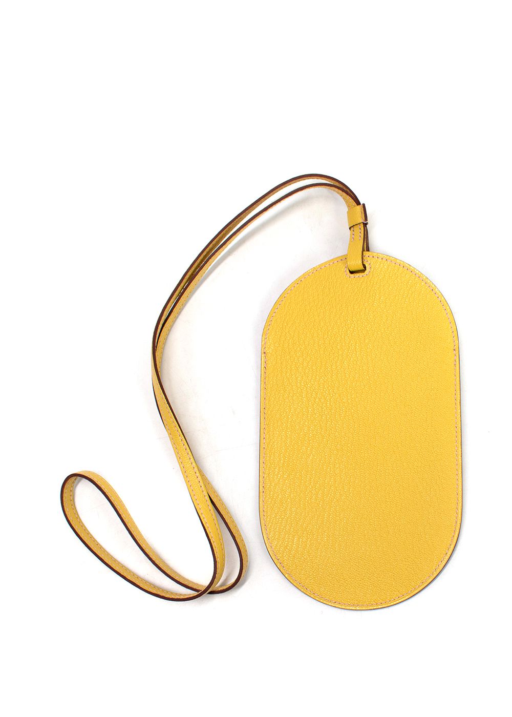 Hermes Yellow In-the-Loop Phone To Go Pouch leather