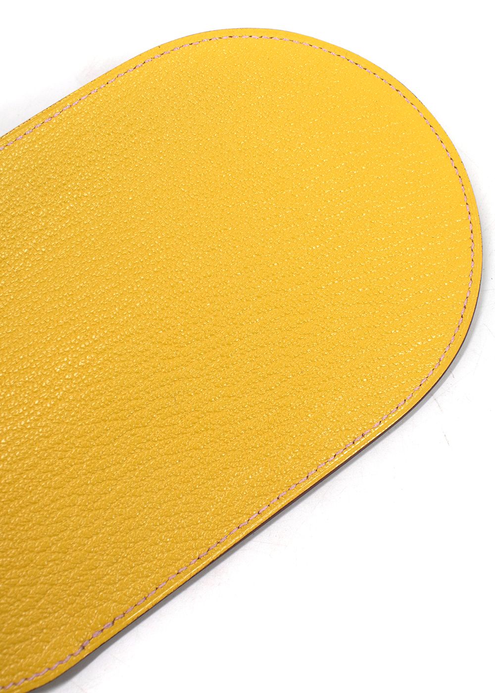 Hermes Yellow In-the-Loop Phone To Go Pouch leather