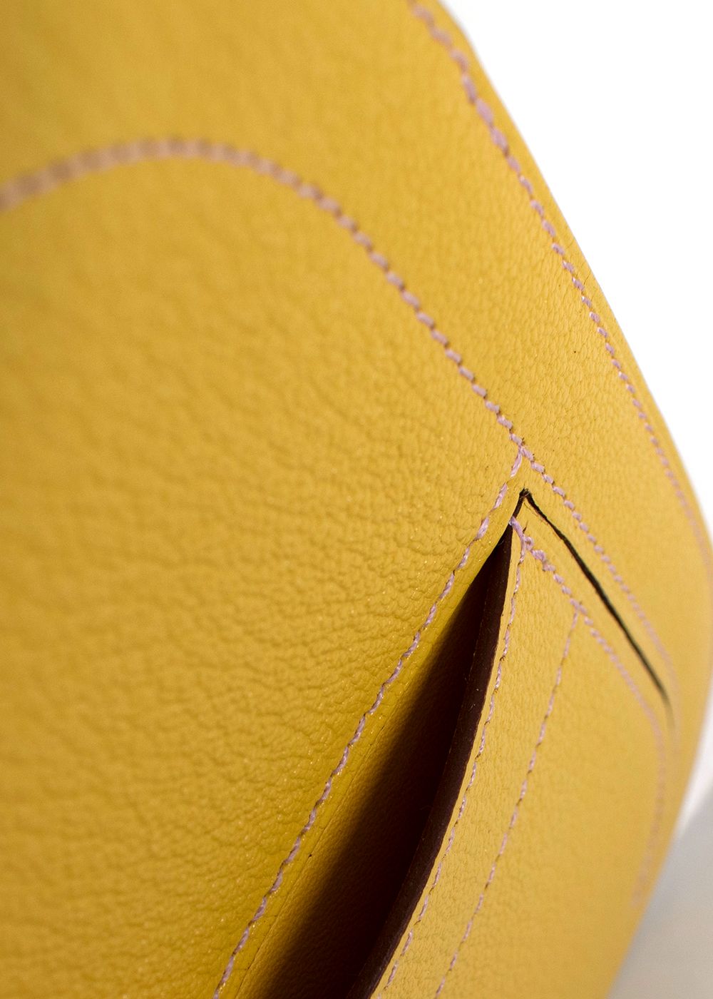 Hermes Yellow In-the-Loop Phone To Go Pouch leather