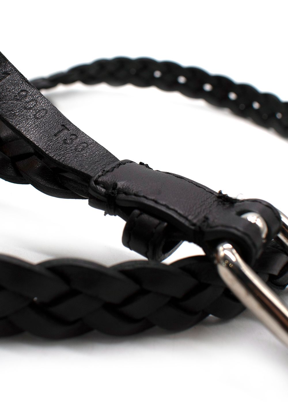 Dior Black Woven Leather Belt