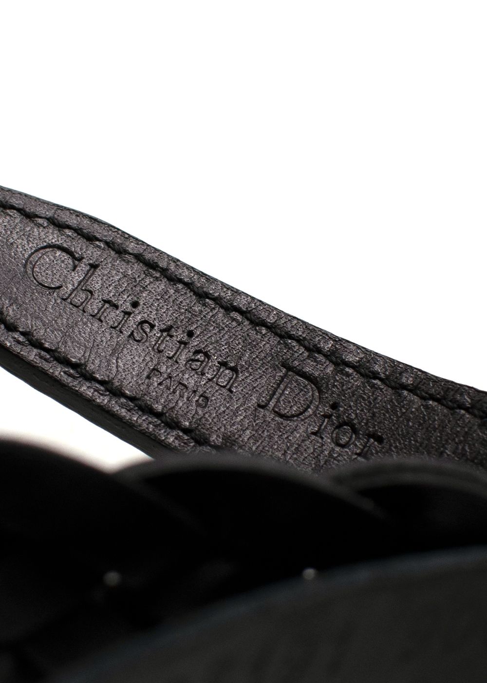 Dior Black Woven Leather Belt