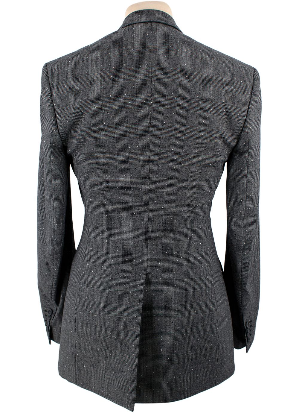 Men's Dior Homme Grey Check Single-Breasted Jacket Size XS wool