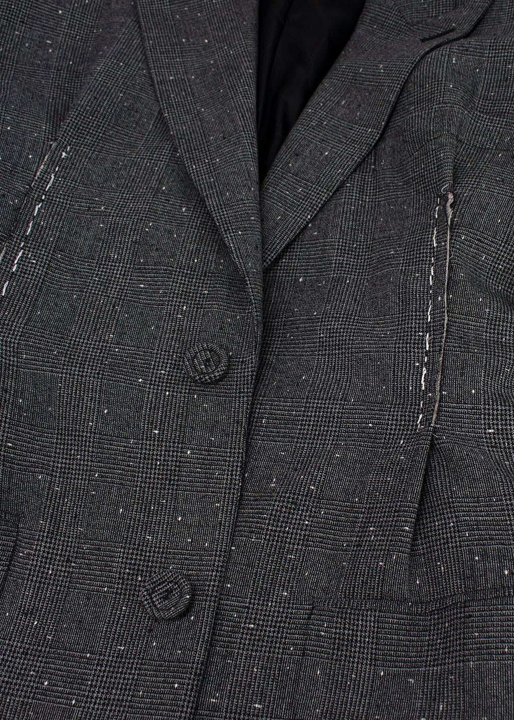 Men's Dior Homme Grey Check Single-Breasted Jacket Size XS wool