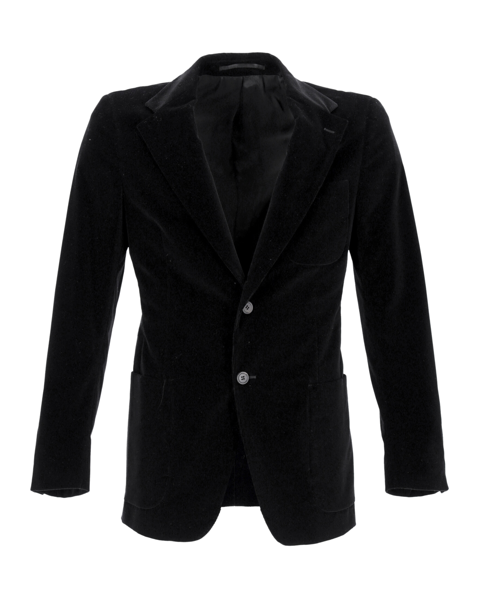 Prada Black Velvet Single-Breasted Blazer Size XL