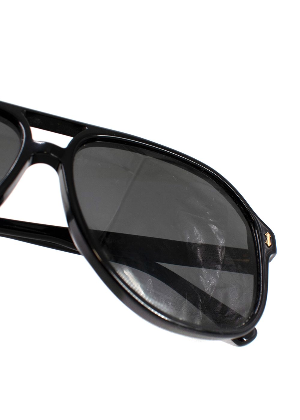 Preowned Gucci Black Aviator Sunglasses plastic