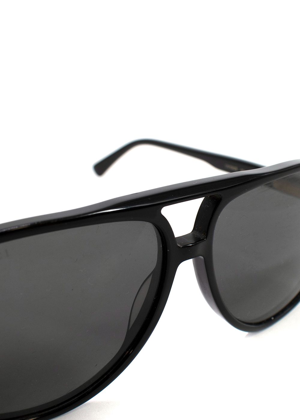 Preowned Gucci Black Aviator Sunglasses plastic