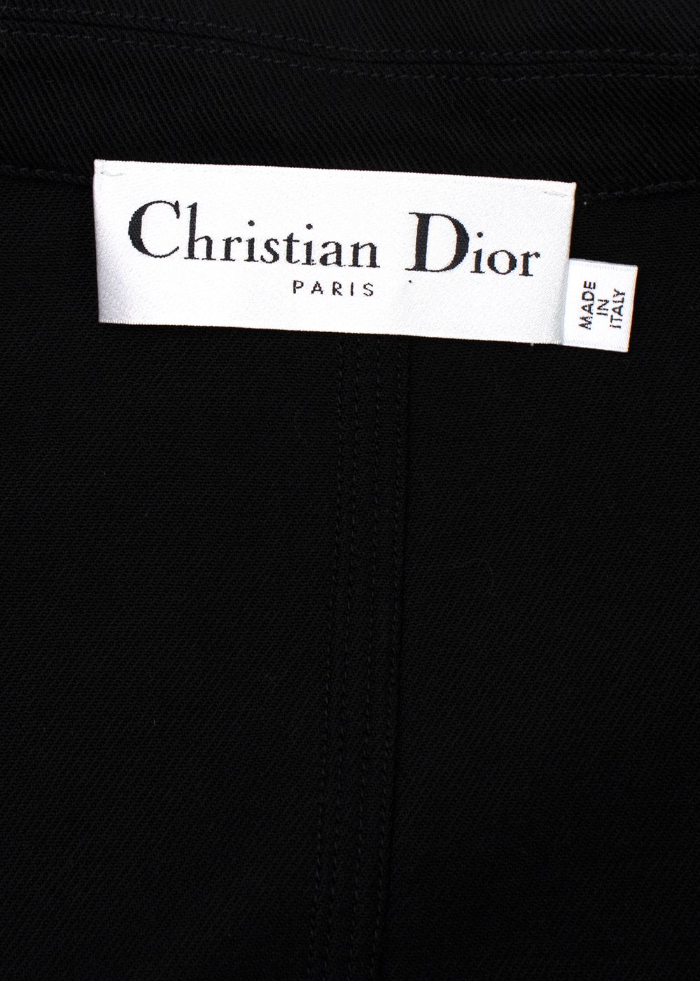 Dior Black Vibe Utility Playsuit Size XS cotton