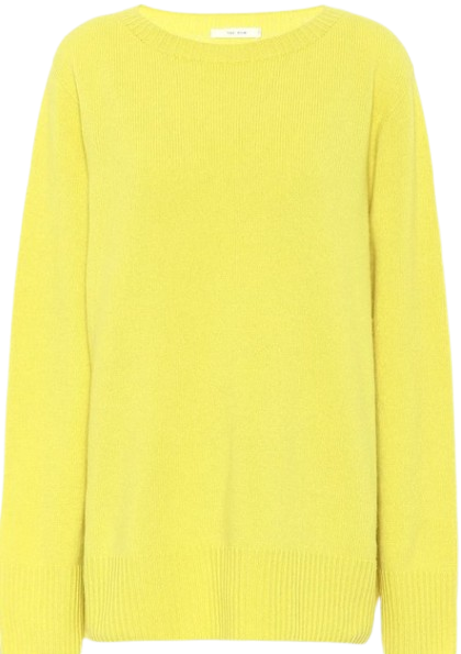 Preowned The Row Yellow Sibel Cashmere Blend Jumper Size S Bright Yellow wool/cashmere