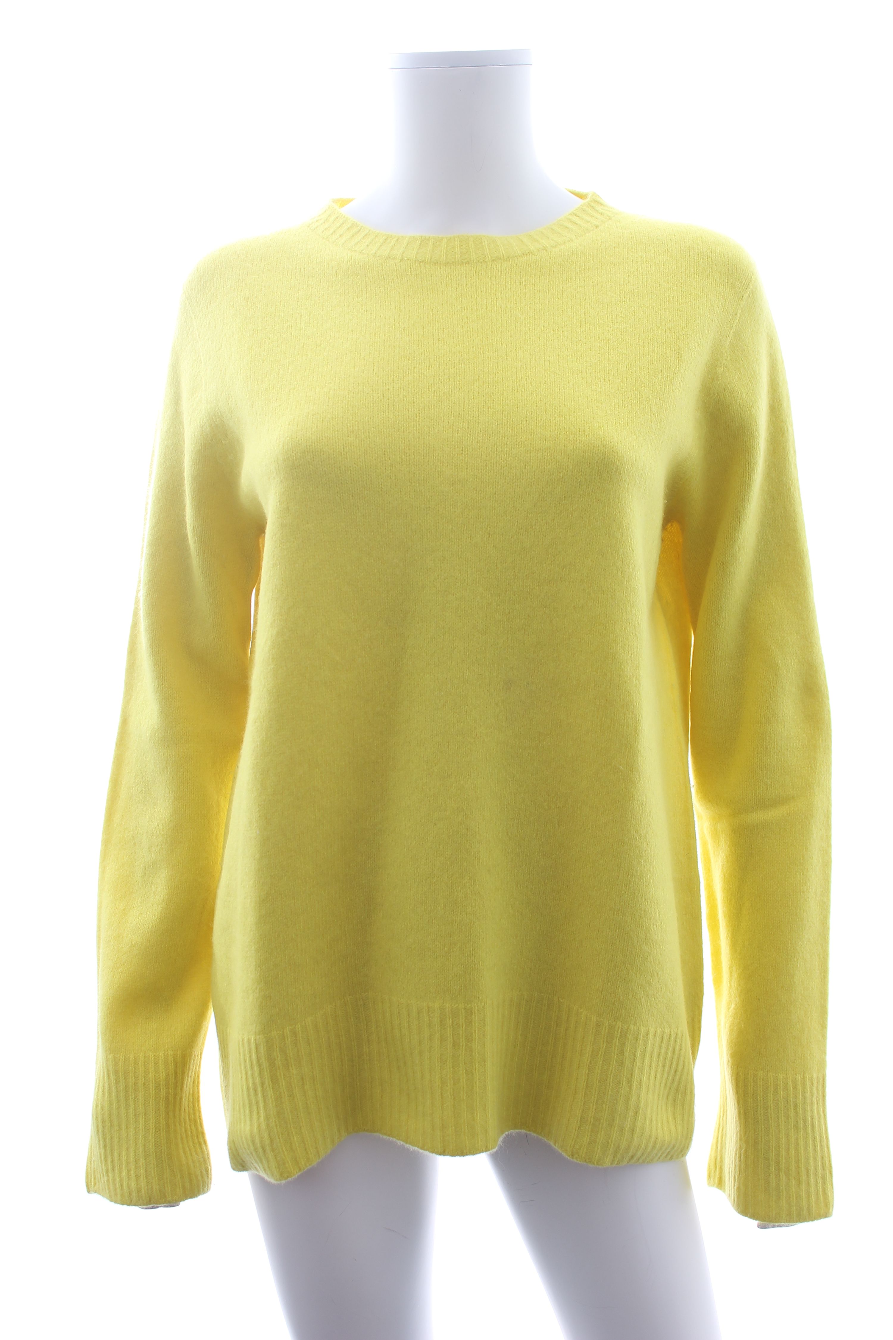 Preowned The Row Yellow Sibel Cashmere Blend Jumper Size S Bright Yellow wool/cashmere