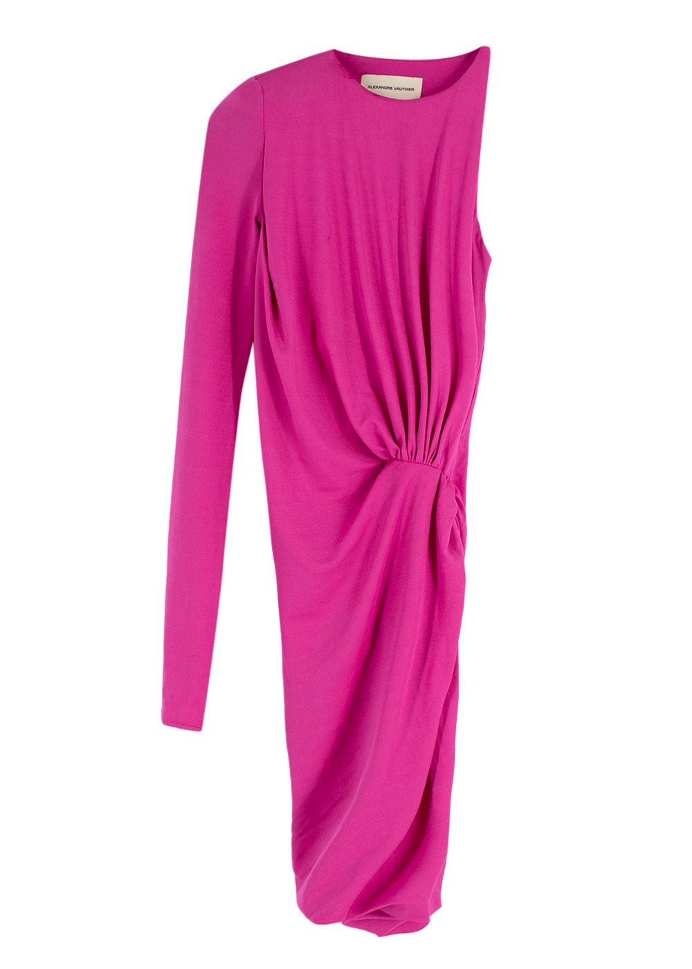 Preowned Alexandre Vauthier asymmetric pink dress Size XS viscose