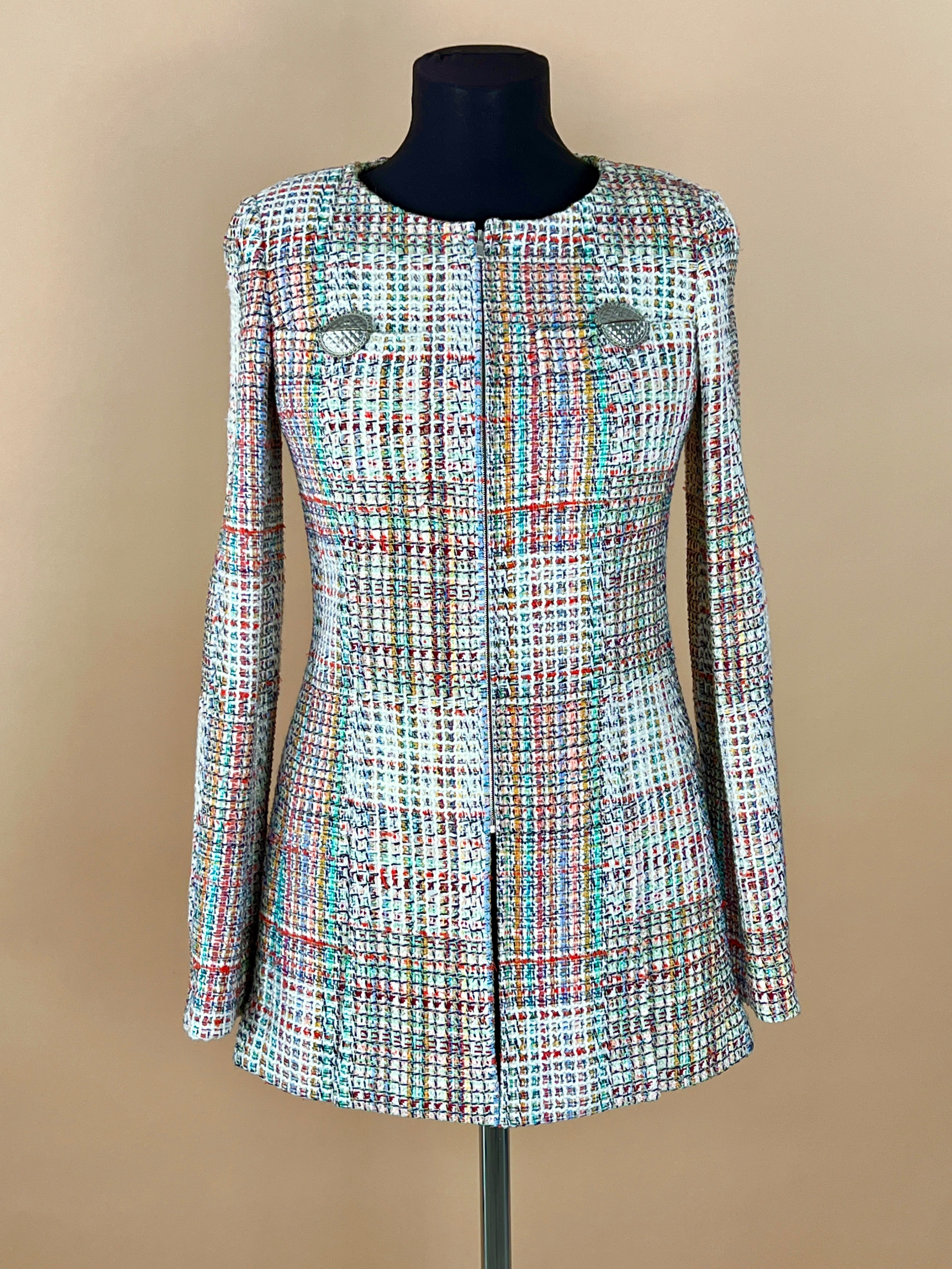 Chanel Multicolour Tweed Jacket Size S multicolor