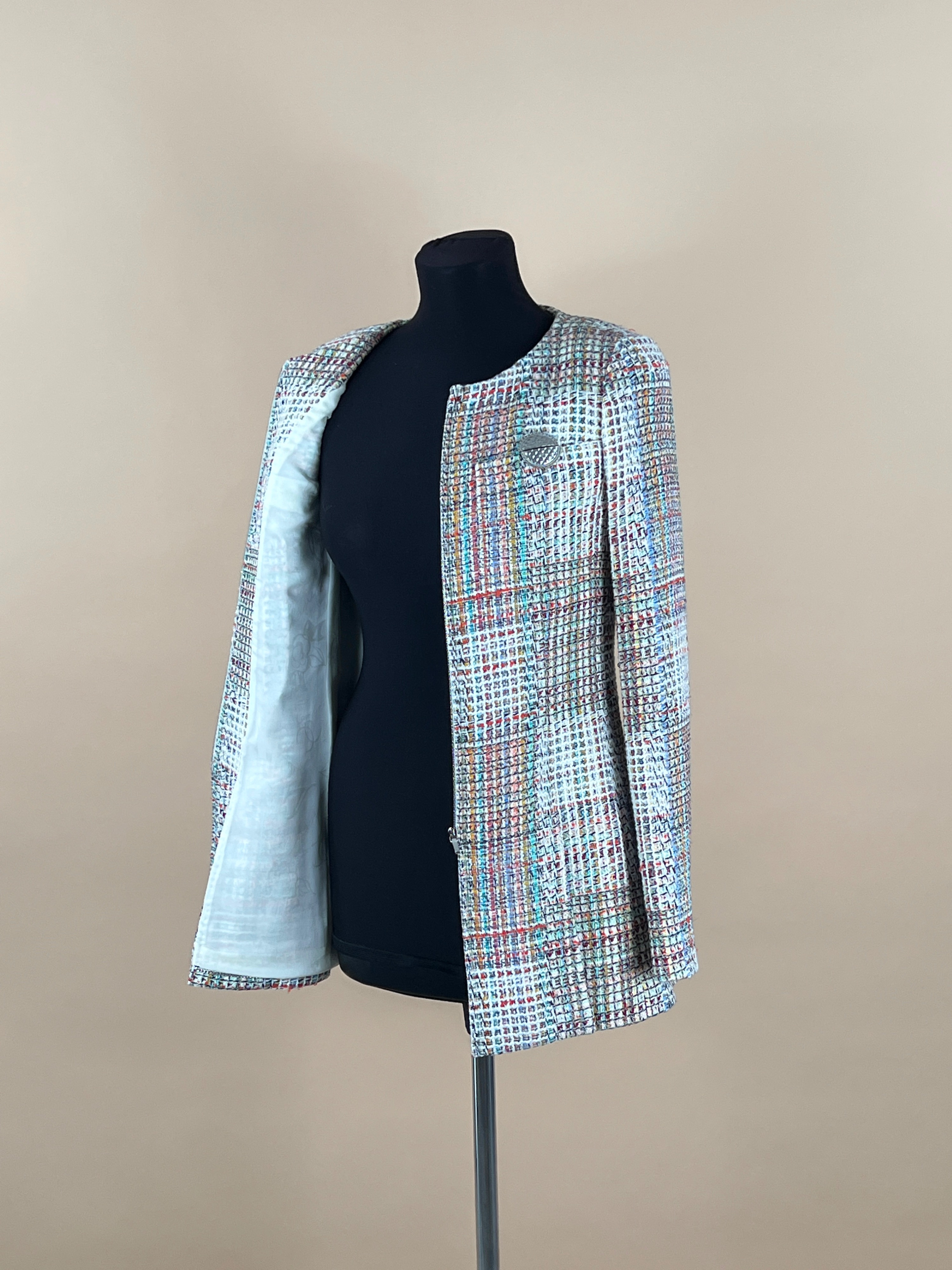 Chanel Multicolour Tweed Jacket Size S multicolor