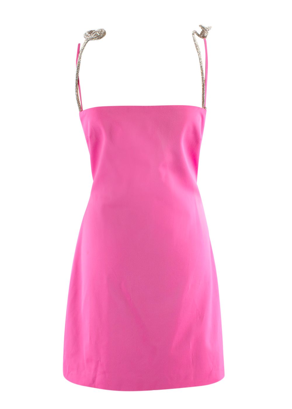 Giuseppe Di Morabito Pink Crystal-Embellished Mini Dress Size M vibrant pink viscose/elastane