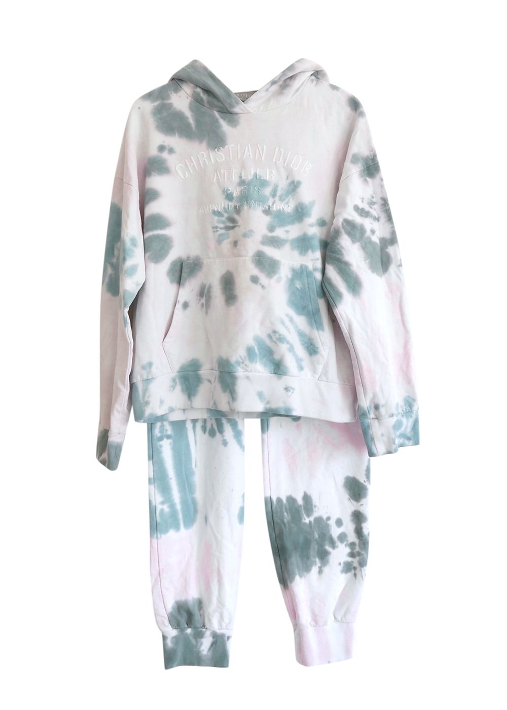 Boys Preowned Dior Kid's Tie Dye Tracksuit Size 10 Years + Pink cotton