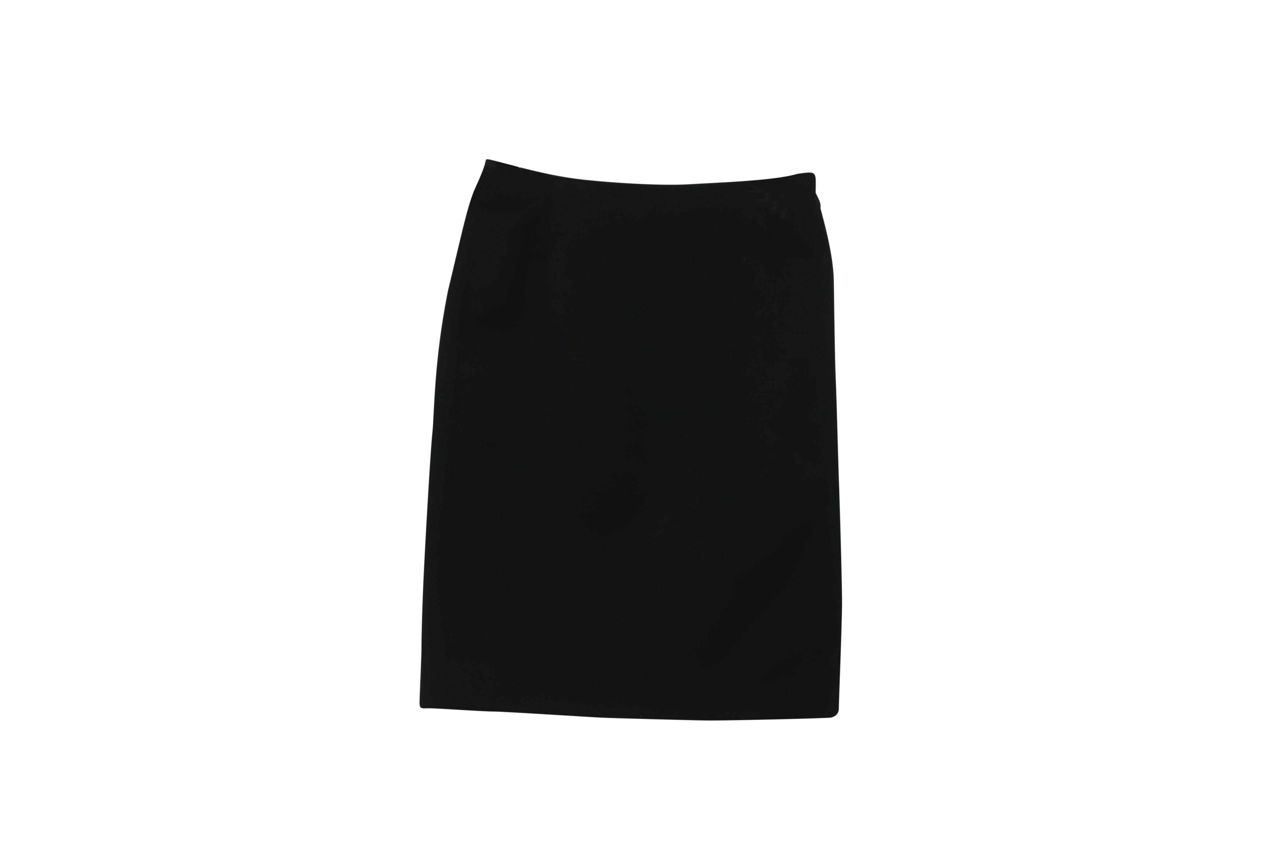 Preowned Balenciaga Black Wool Pencil Skirt Size XS wool/hair