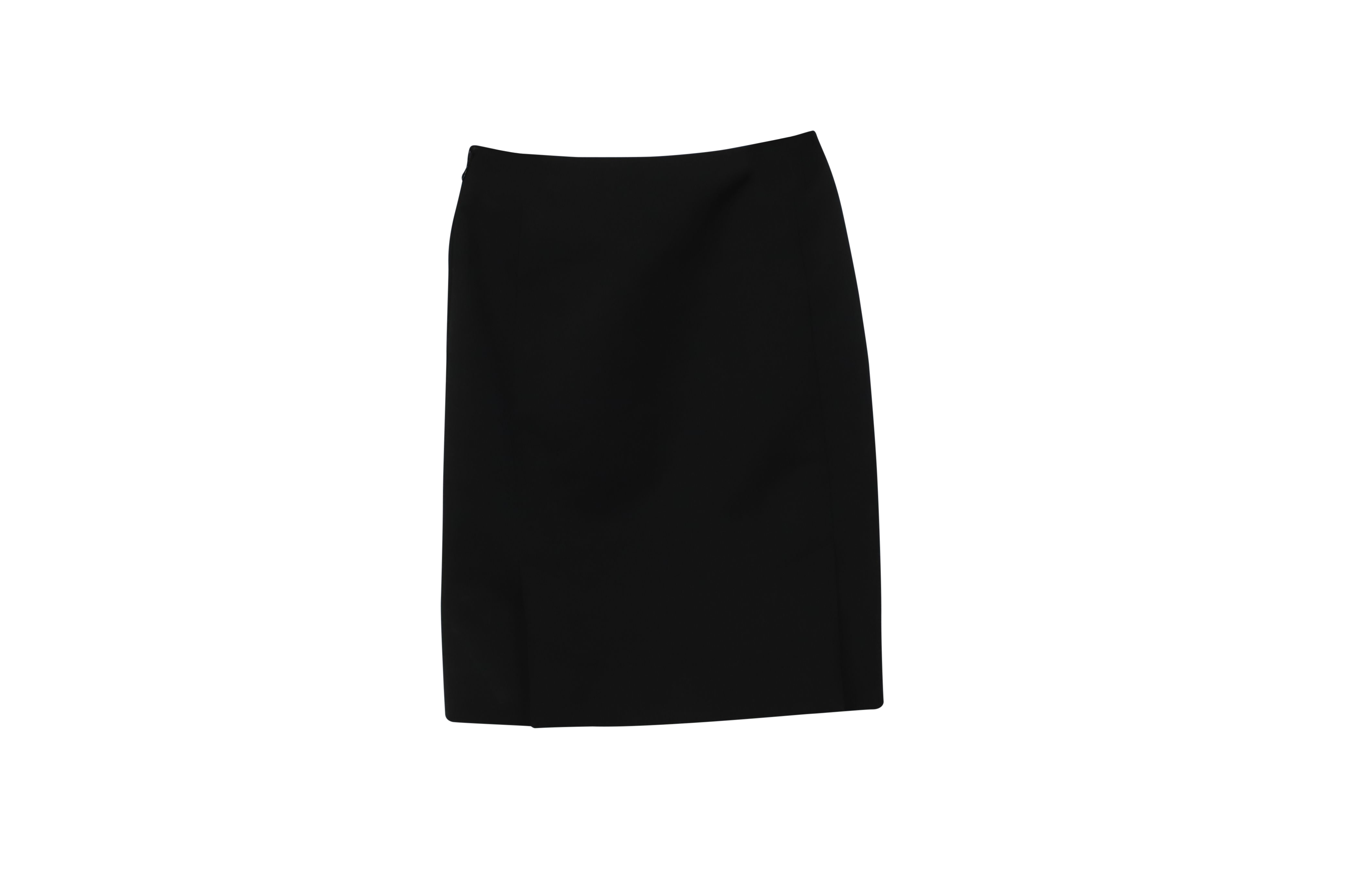 Preowned Balenciaga Black Wool Pencil Skirt Size XS wool/hair