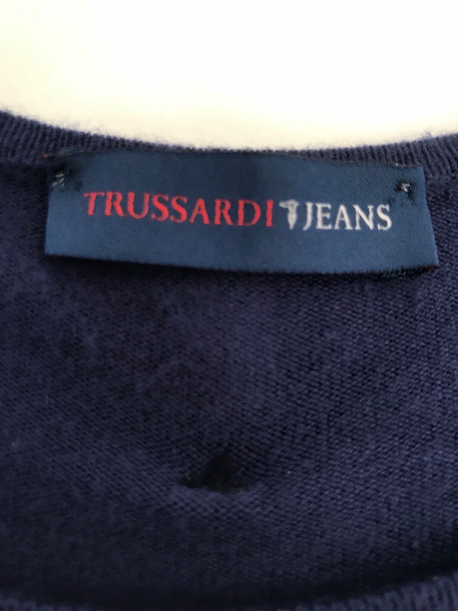 Trussardi TRUSARDI Blue Stretch Dress Size S viscose