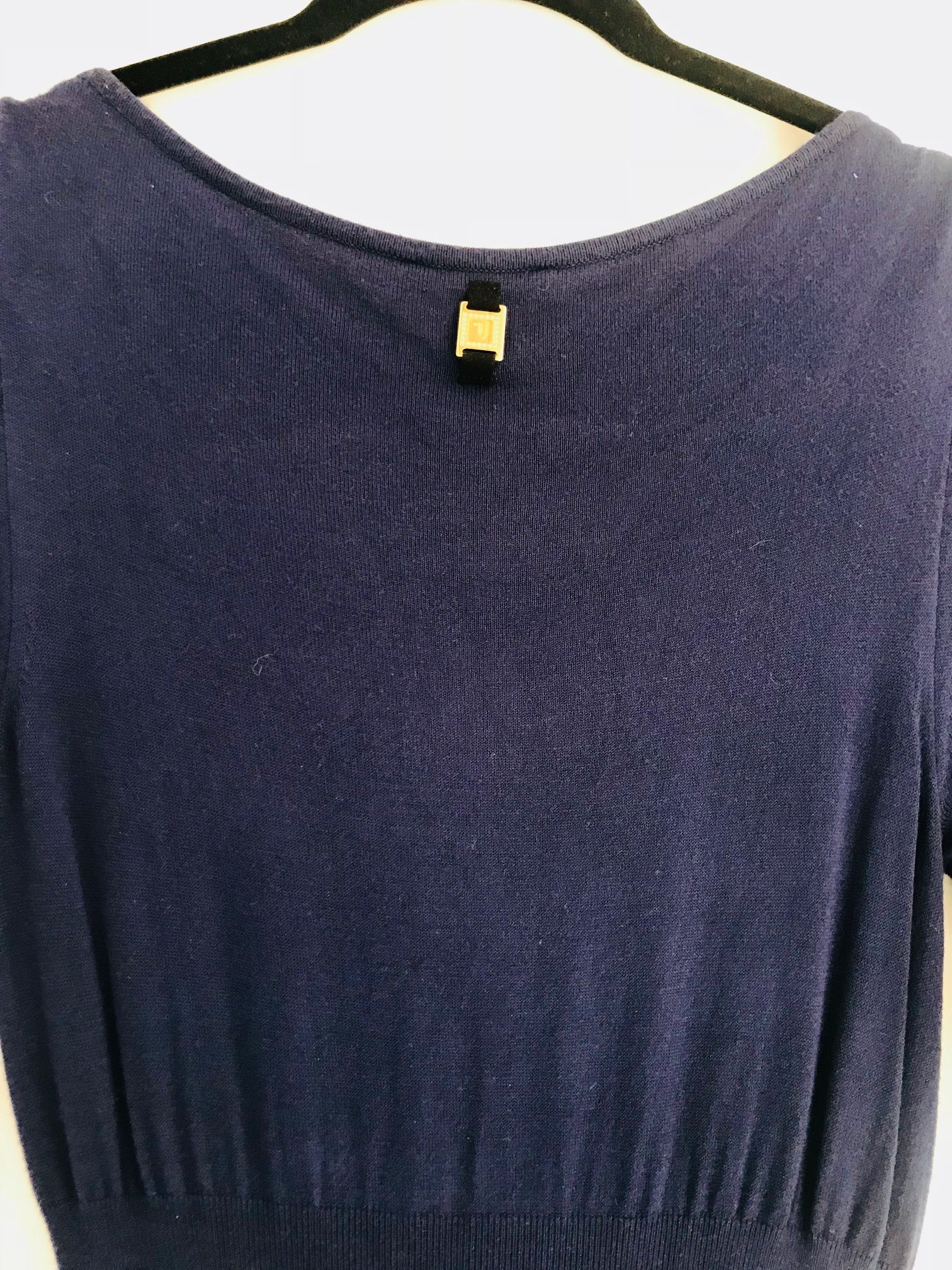 Trussardi TRUSARDI Blue Stretch Dress Size S viscose