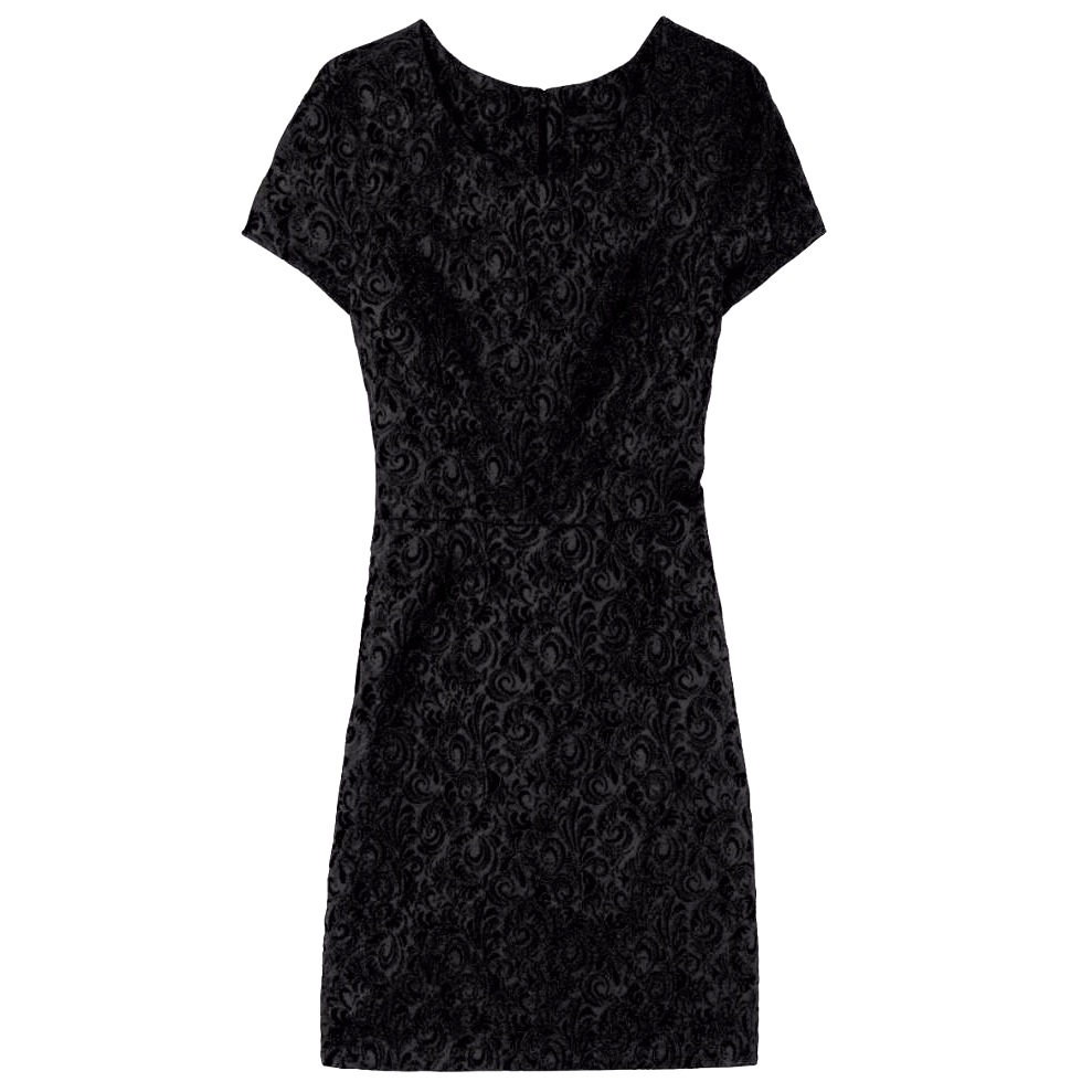 Preowned The Kooples jacquard dress Size M Black cotton