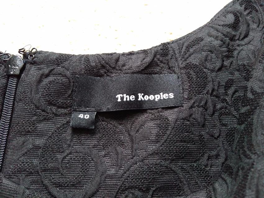 Preowned The Kooples jacquard dress Size M Black cotton