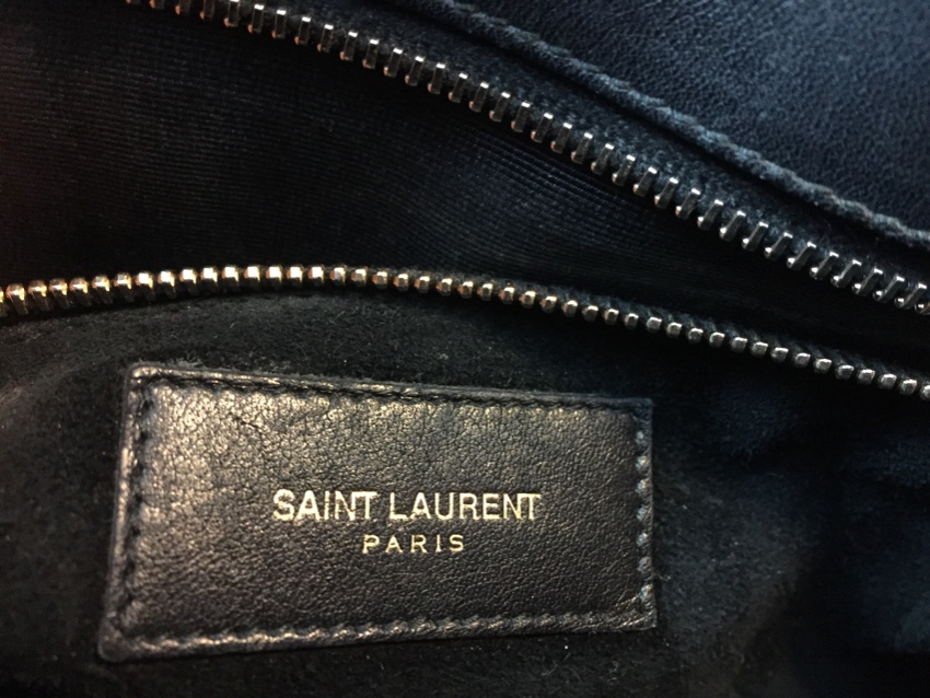 Preowned Saint Laurent Small Black Sac Du Jour Tote leather