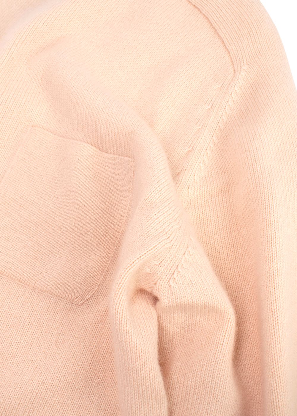 Chloe Cropped Sleeve Cashmere Jumper Size M Pinky Beige