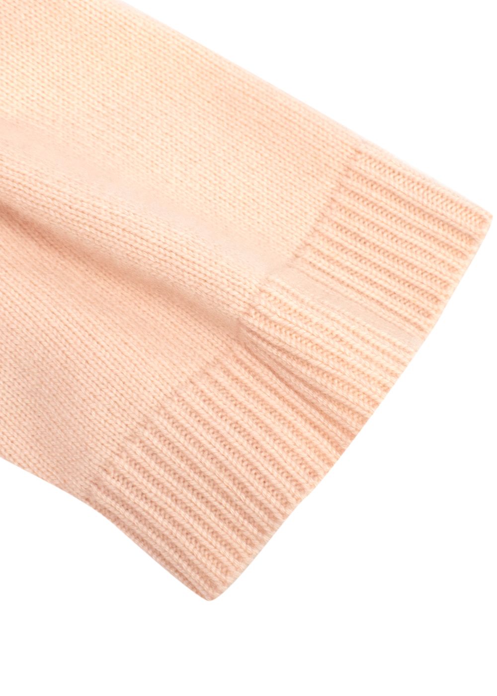 Chloe Cropped Sleeve Cashmere Jumper Size M Pinky Beige