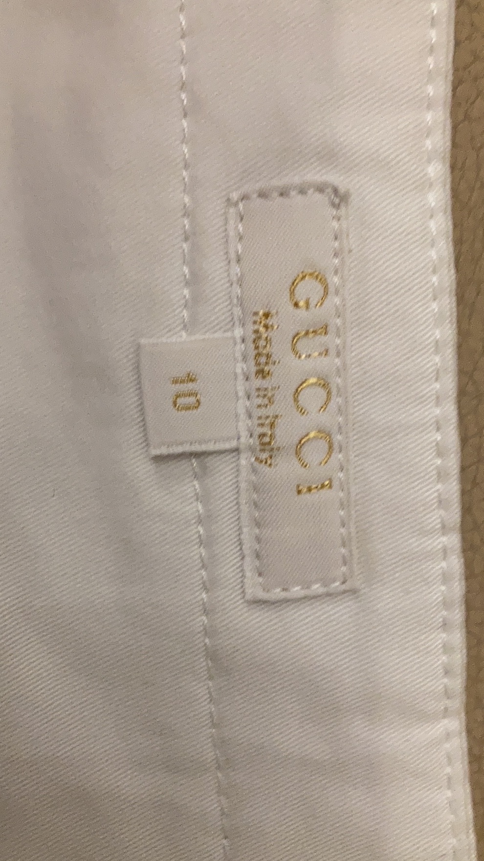 Boys Preowned Gucci Kids 10A White Cotton Skirt Size 10 Years +