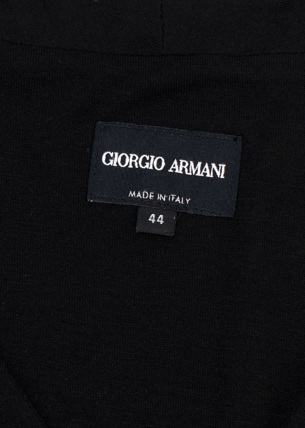 Giorgio Armani Black V-Neck Top Size M viscose