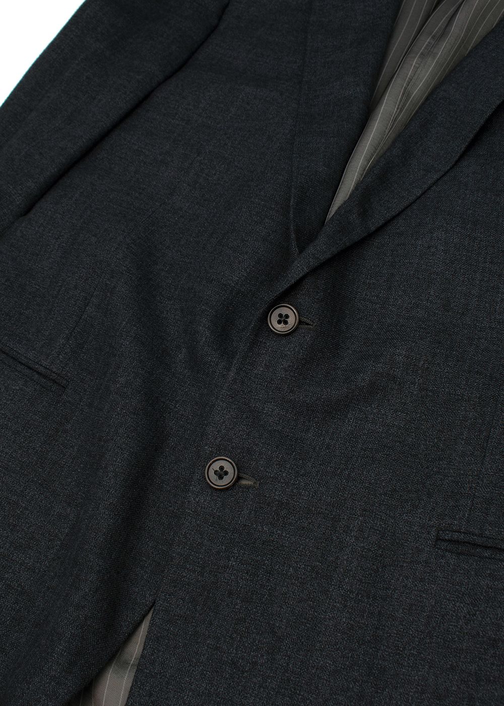 Men's Armani Collezioni Charcoal Single Breasted Blazer viscose