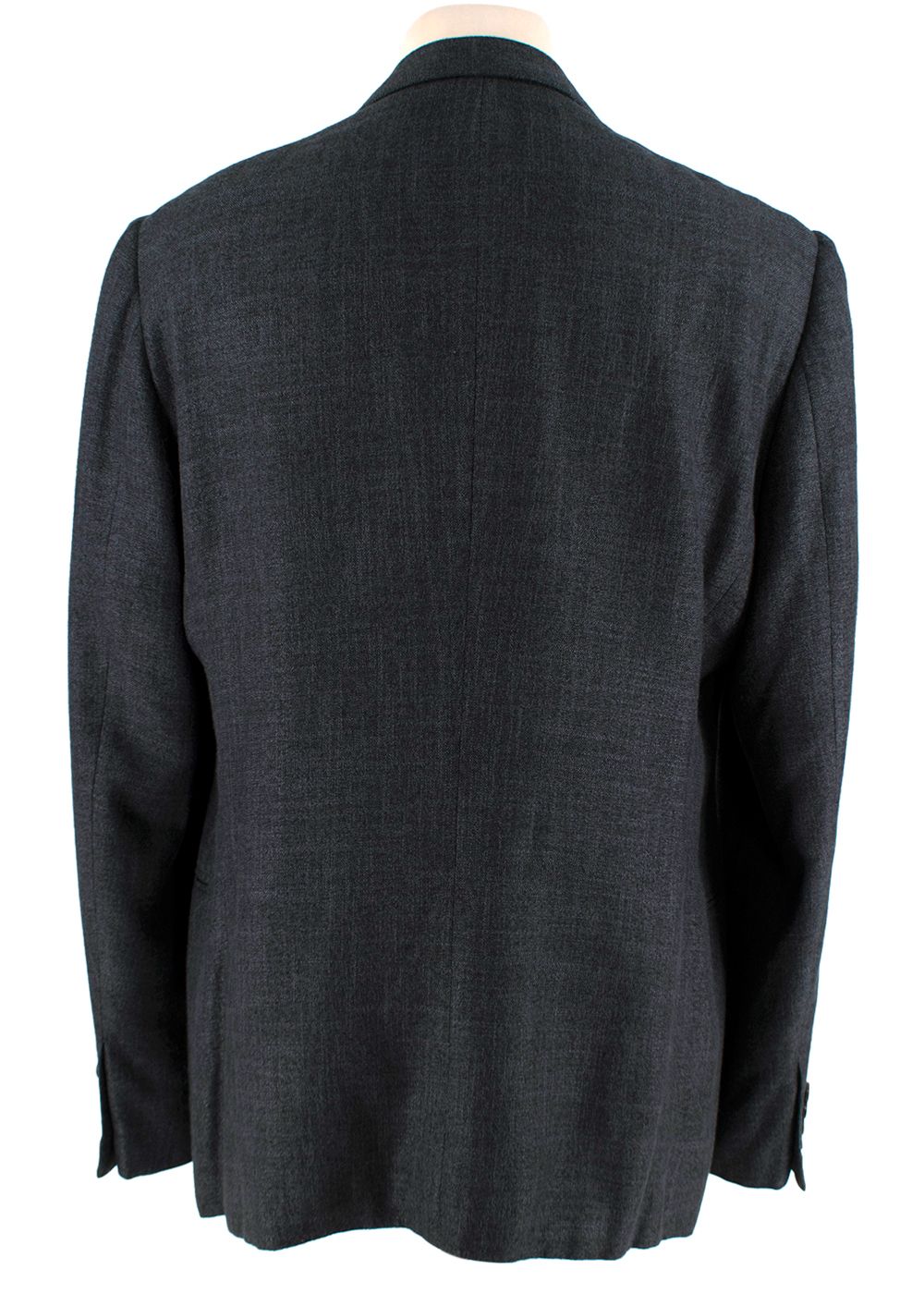 Men's Armani Collezioni Charcoal Single Breasted Blazer viscose