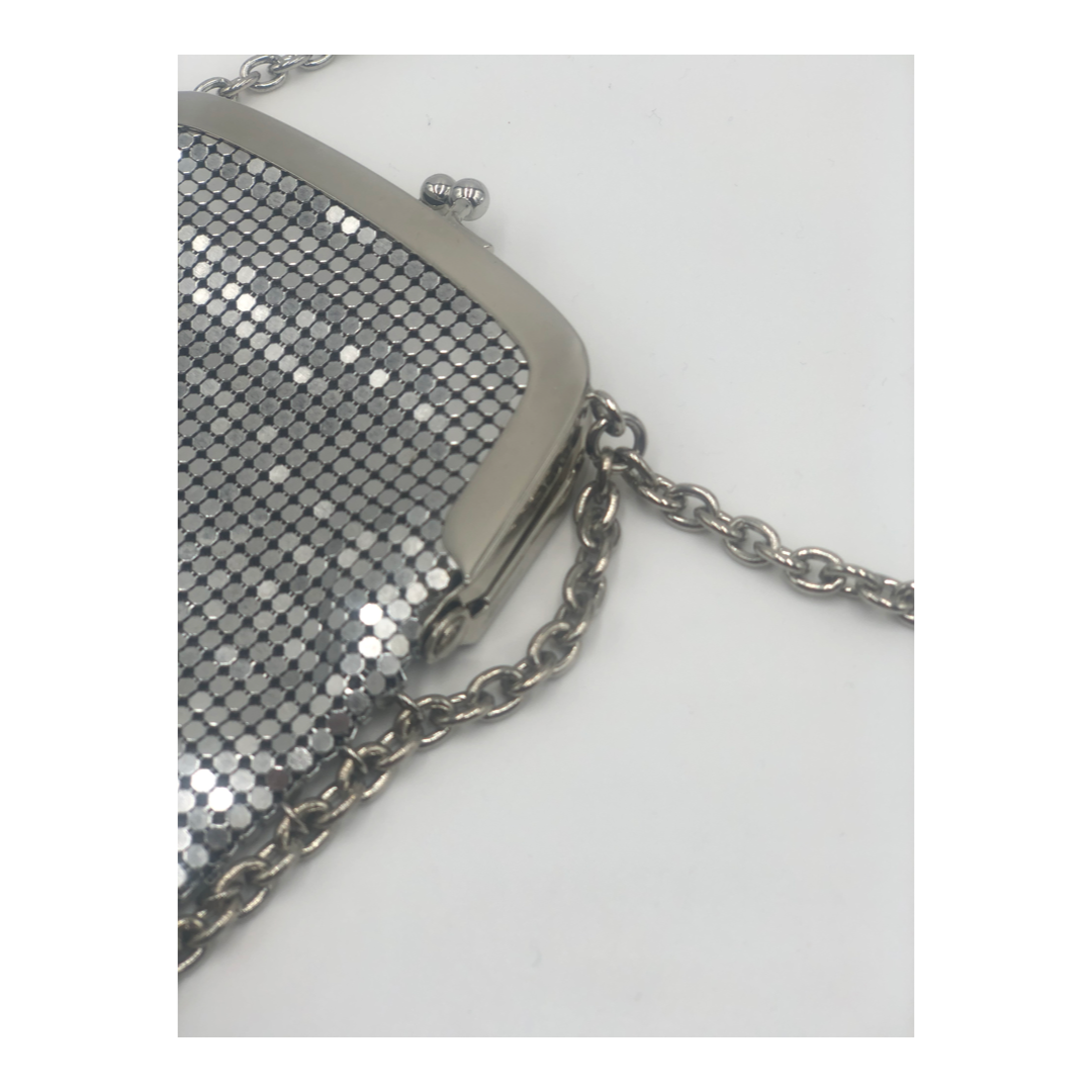 Paco Rabanne Fringed Chainmail-mesh And Crystal Cross-body Bag Silver metal/crystal