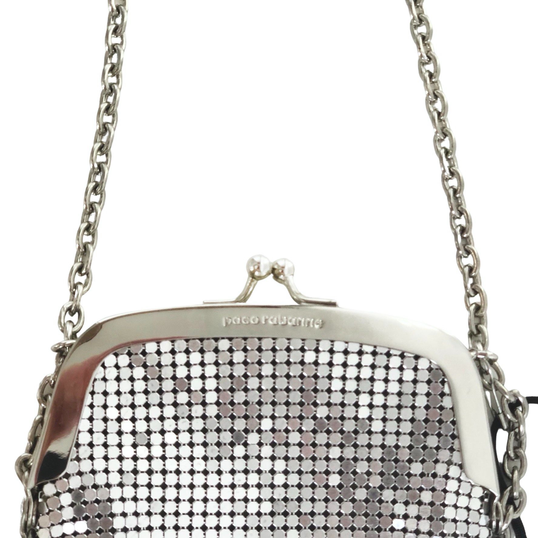 Paco Rabanne Fringed Chainmail-mesh And Crystal Cross-body Bag Silver metal/crystal