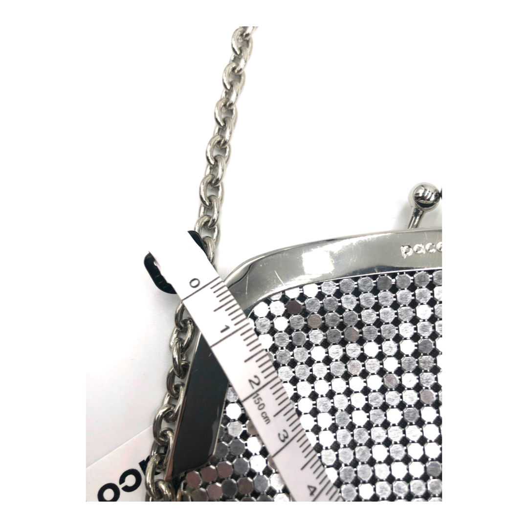 Paco Rabanne Fringed Chainmail-mesh And Crystal Cross-body Bag Silver metal/crystal