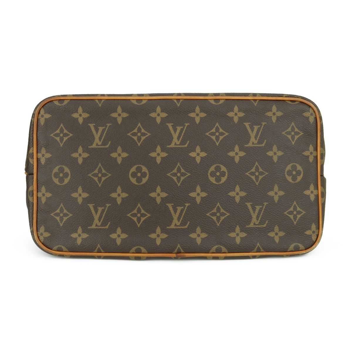 Preowned Louis Vuitton Monogram Palermo PM Bag Brown canvas/cowhide leather