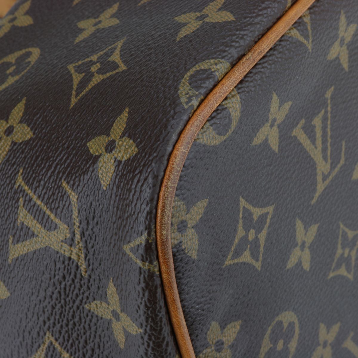 Preowned Louis Vuitton Monogram Palermo PM Bag Brown canvas/cowhide leather