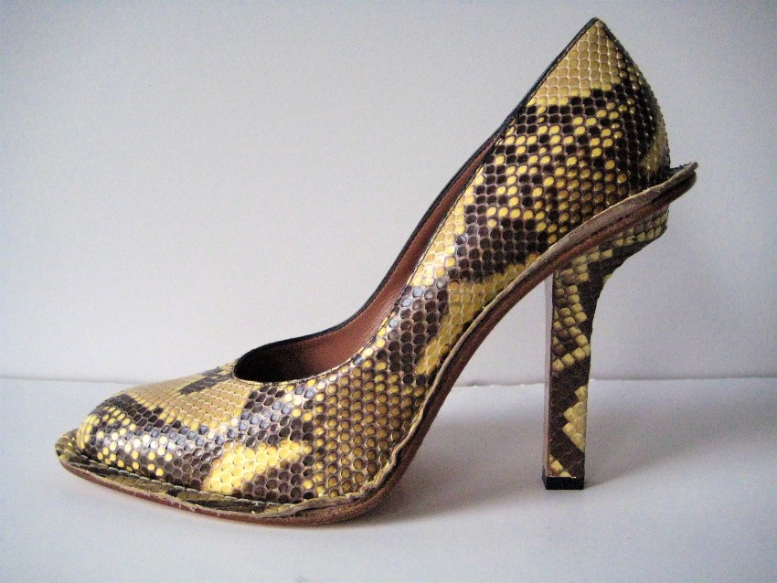 Marni runway python pump Size 41 Tan/Brown leather