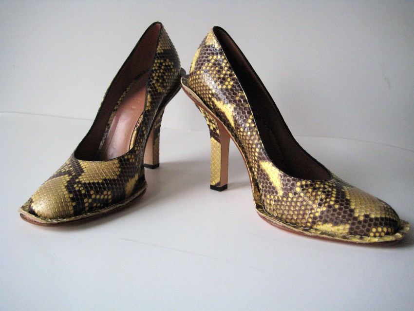 Marni runway python pump Size 41 Tan/Brown leather