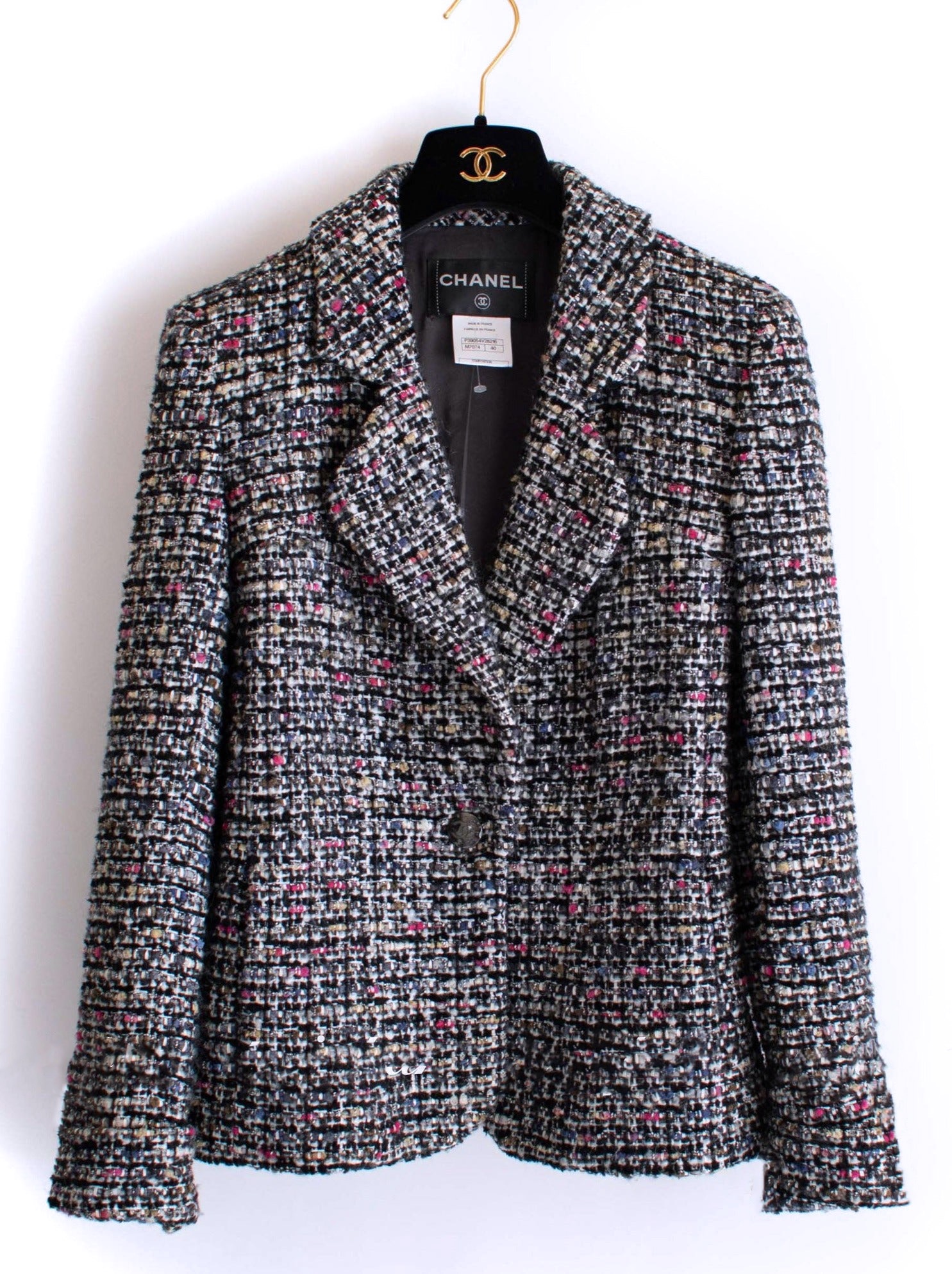 Preowned Chanel Multicoloured Lesage Tweed Jacket Size S multi