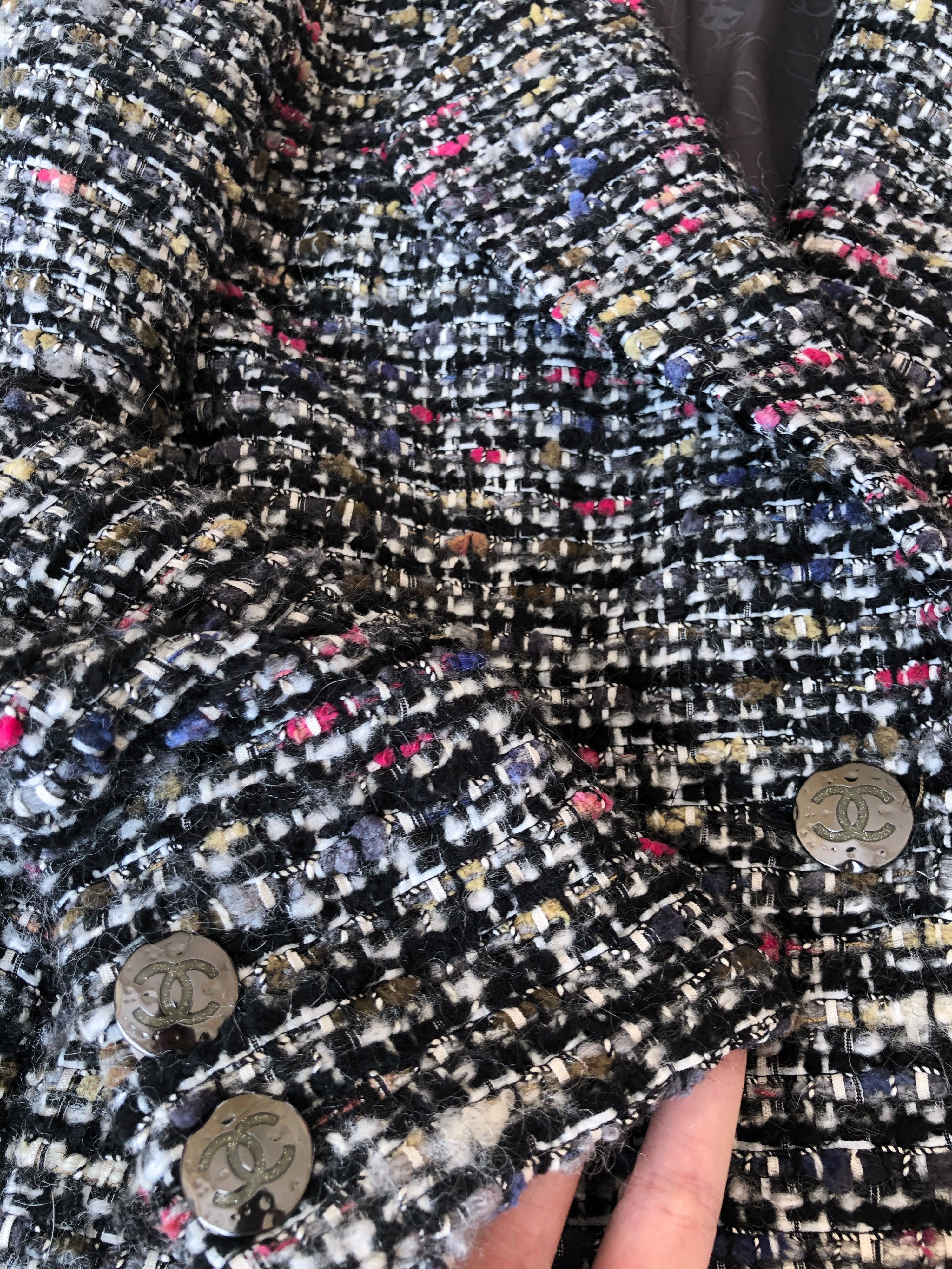 Preowned Chanel Multicoloured Lesage Tweed Jacket Size S multi