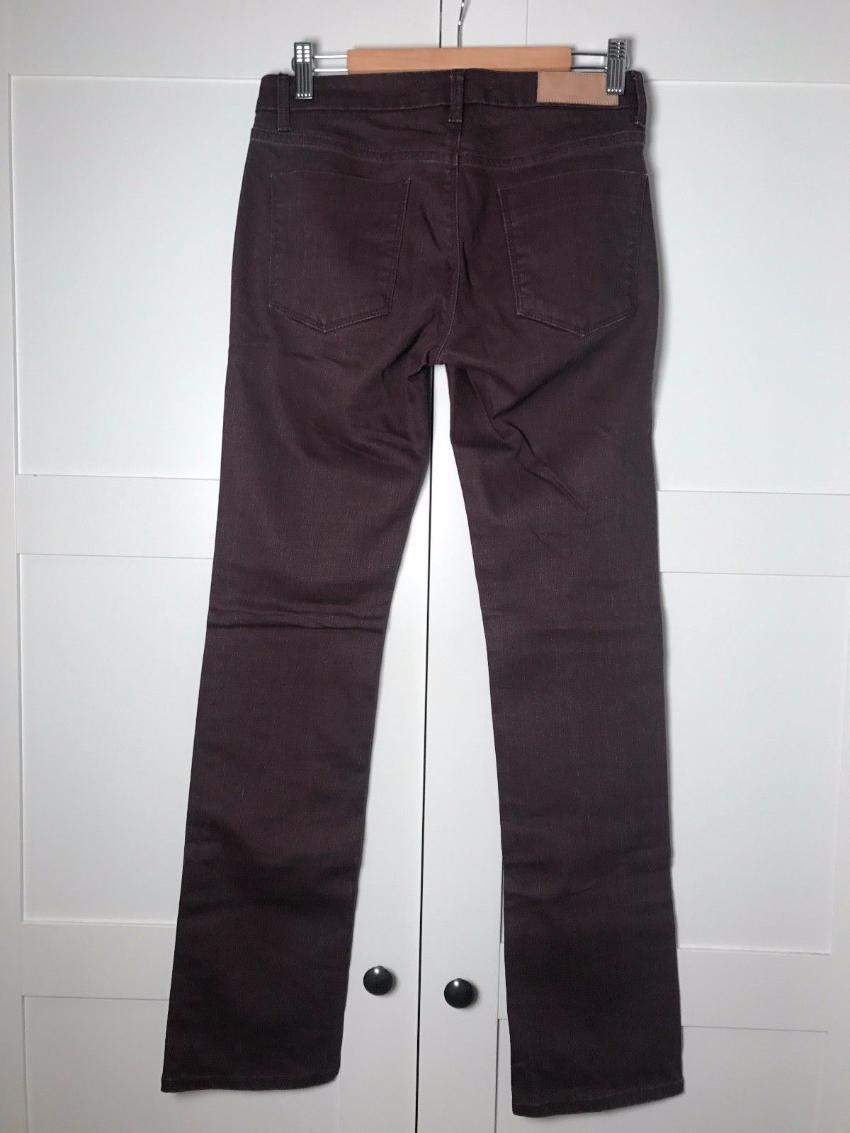 Victoria Beckham Ruby Stovepipe Jeans Size XS Red denim