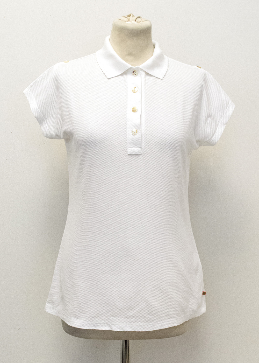 Preowned Boss Hugo Boss White Polo Shirt Size XS cotton