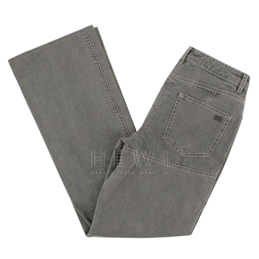 Preowned Chanel grey bootcut jeans Size S cotton